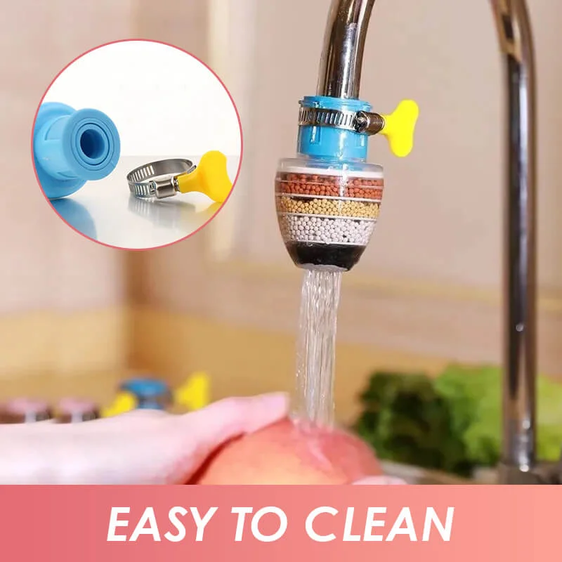 Kitchen Faucet Filter 5 Layers Water Purifier Filters Activated Carbon Filtration Spray Head Tap Nozzle Clean Faucet Accessories