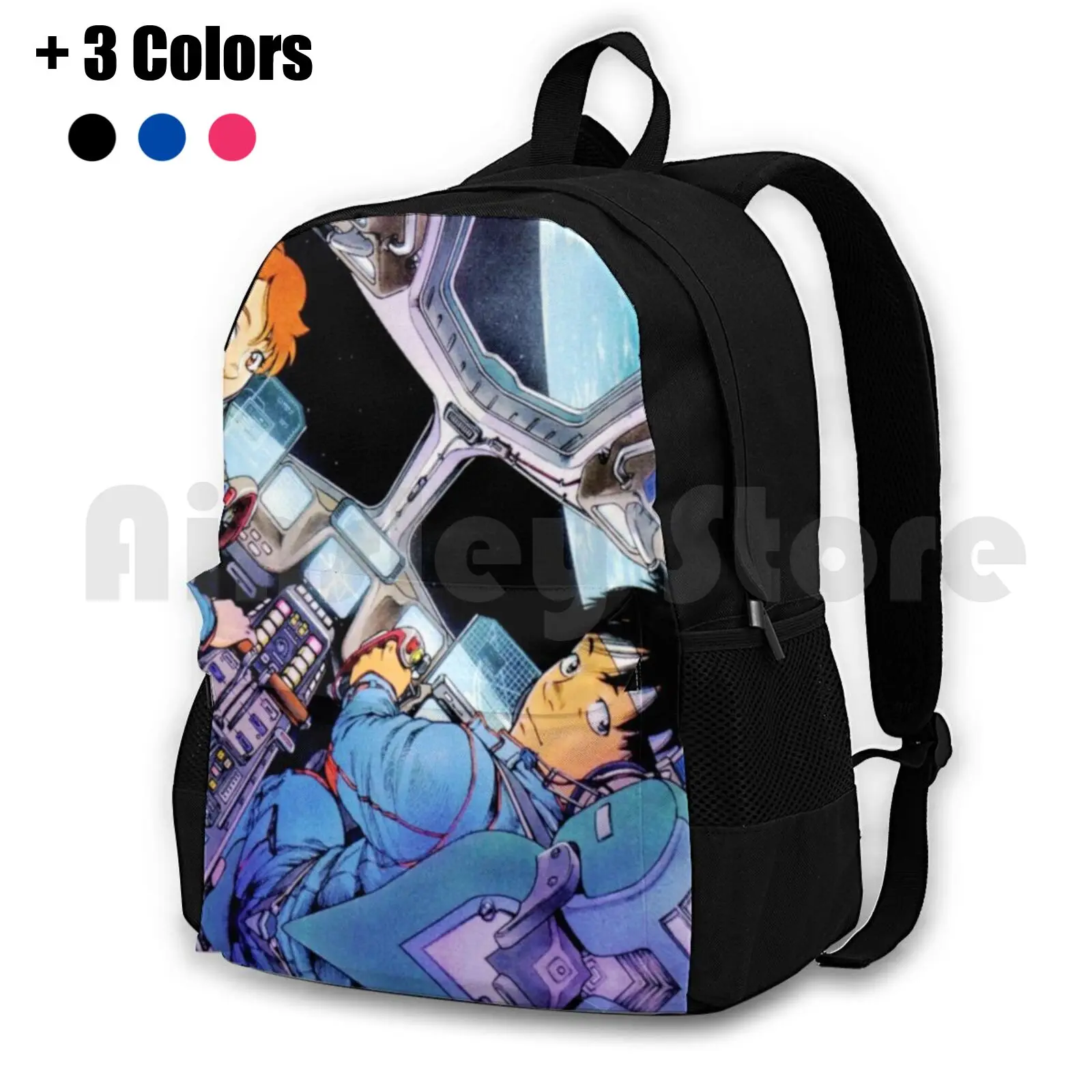 Planetes المشي لمسافات طويلة في الهواء الطلق على ظهره ركوب الخيل تسلق حقيبة رياضية أنيمي مانغا الخيال العلمي الفضاء #2