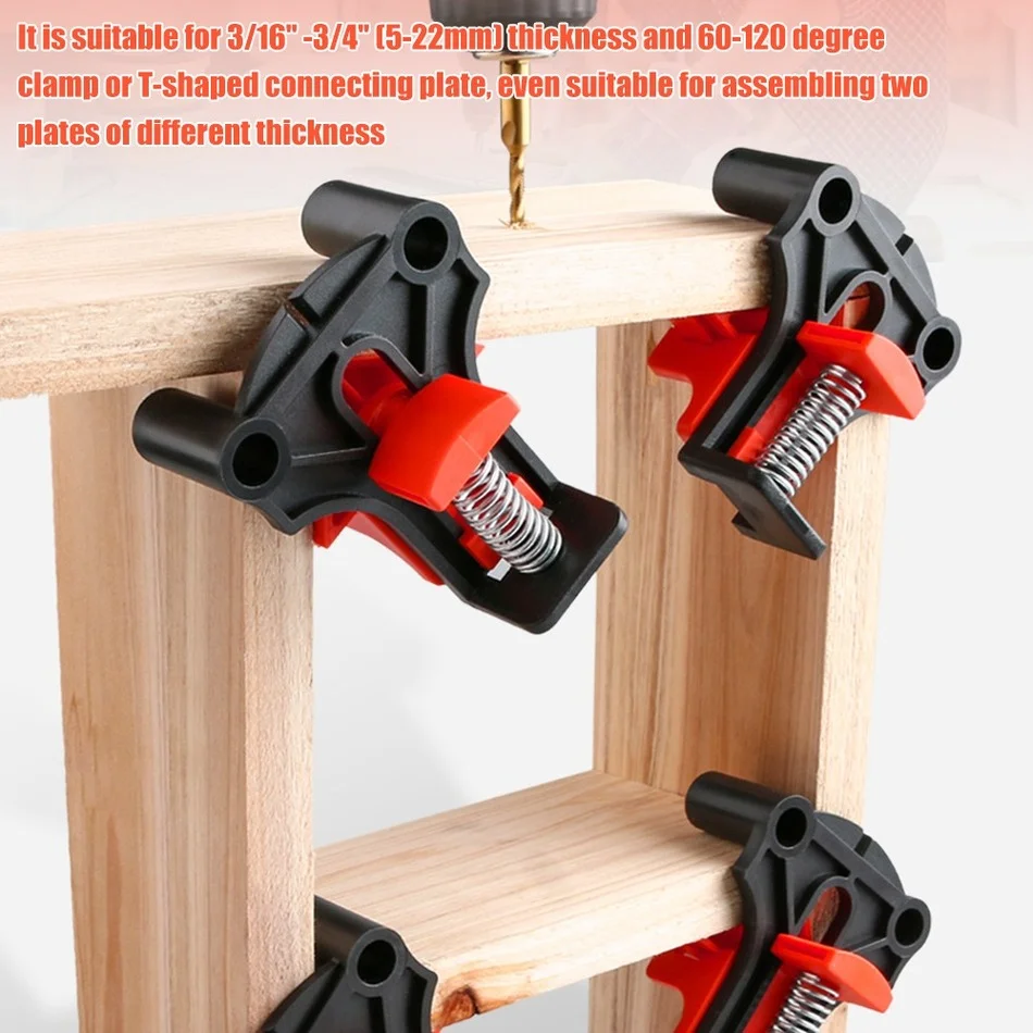 GanWei morsetti per pannelli in legno 60/90/120 gradi apparecchi a molla sostituibili strumento di fissaggio ausiliario ad angolo retto clip per la lavorazione del legno