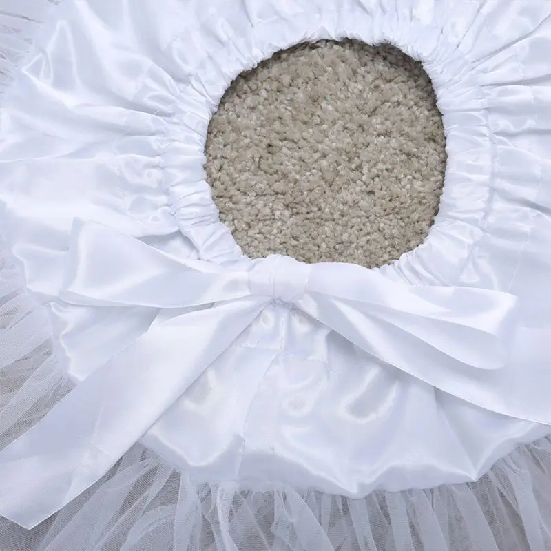 Women Lolita Cosplay Petticoat A-Line Puffy Tutu Skirt Layered Tulle Ballet Dance Pettiskirts Big Bowknot Underskirt image 6