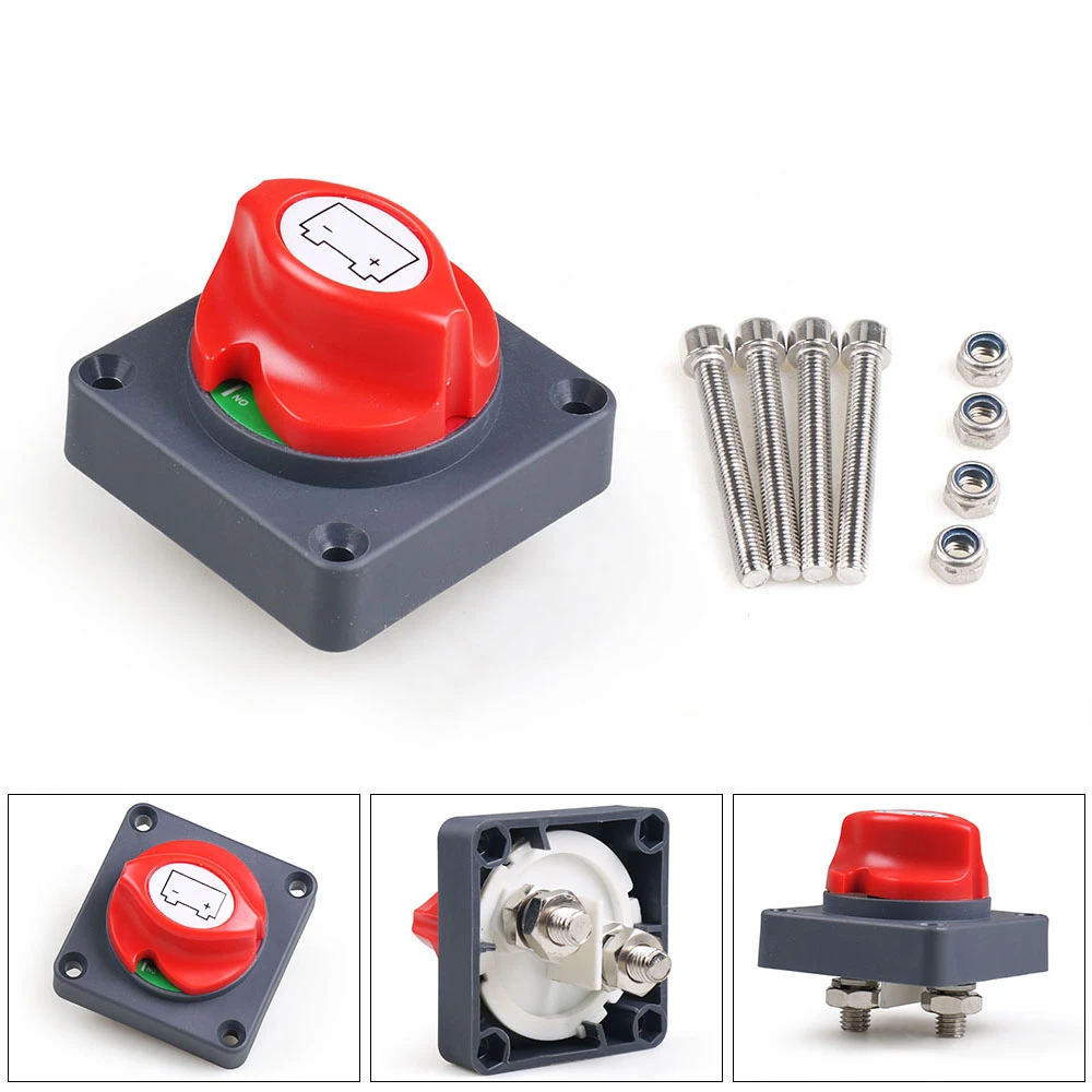 100-300A 12-60V Battery Selector Isolator Disconnect Rotary Switch Cut On & Off For Motor homes Boat RV Yachts Trains