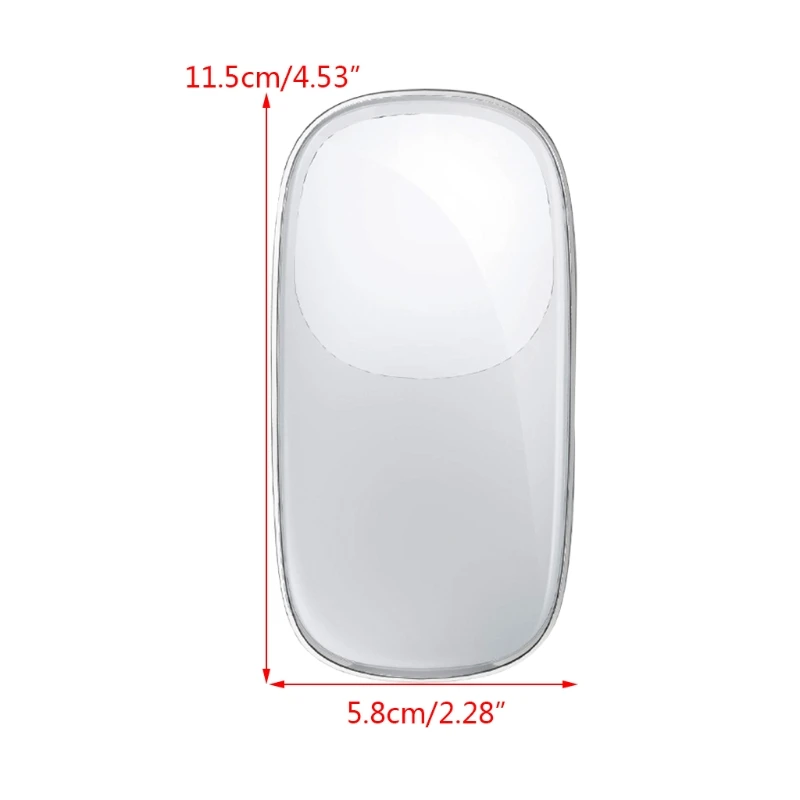 Transparent Soft Silicone Case Compatible for Magic Mouse 1 / 2 , Portable Protector Anti-Scratch Protective Skin Cover