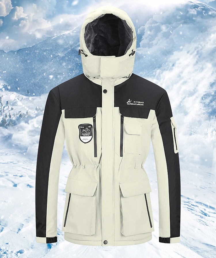 Winter New Thick Warm Fleece Outdoor Parkas Jacket Coat Men Windproof Hooded Military Parkas Men Fashion Casual Jacket Men