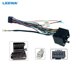 LEEWA Car 16pin Wiring Harness USB Adapter For Hyundai Verna/Accent/Forte/Cerato/Sorento/Sportage/Soul Stereo Installation