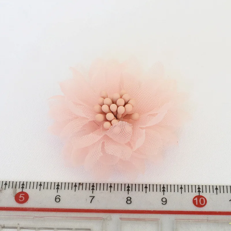 10 teile/satz mischen Stoff Blumen Simulation Blumen kopf Dekoration Blumen für DIY Zubehör – Detail 10