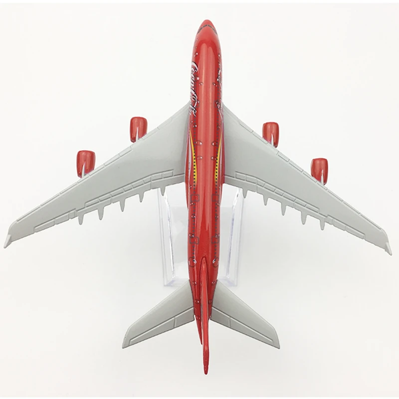 1:400 Scale 16cm COLA Airlines Airbus A380 Metal Alloy Airplane Aircraft Model Decoration Plane Kids Christmas Gift Collectible