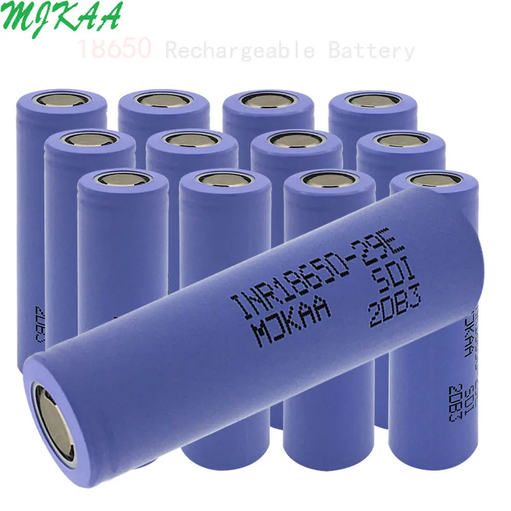 MJKAA 10/12/20 sztuk 2900mAh 18650 3.7V akumulator litowy NCR18650PF INR18650-29E baterie do latarki