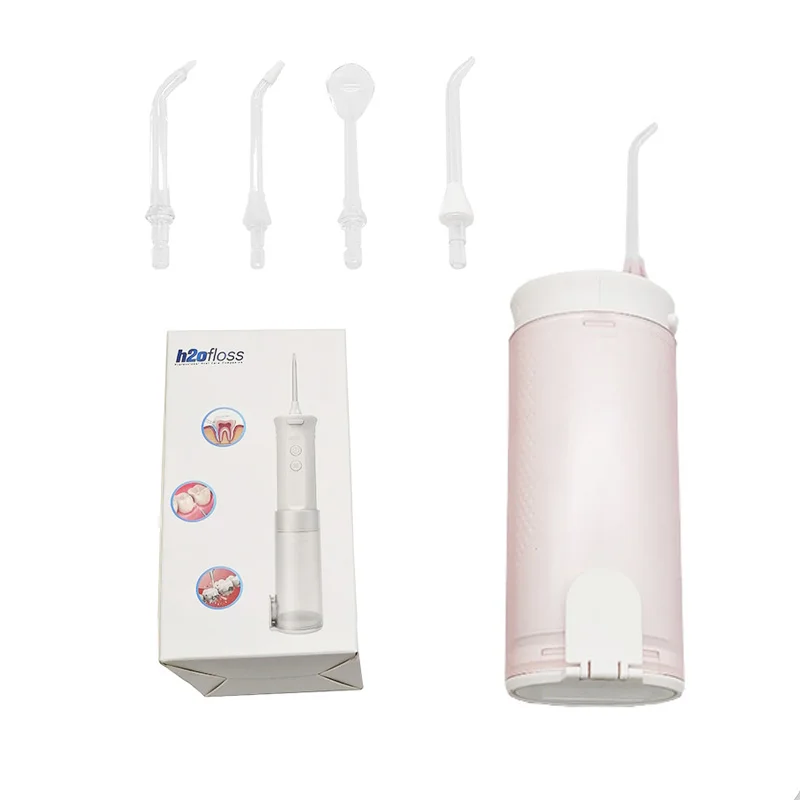 Không Dây Răng Miệng Irrigator Du Lịch USB Sạc Ốp Nha Khoa Nước Flosser Di Động Răng Vệ Sinh Flosser Với 5 Máy Bay Phản Lực Đầu