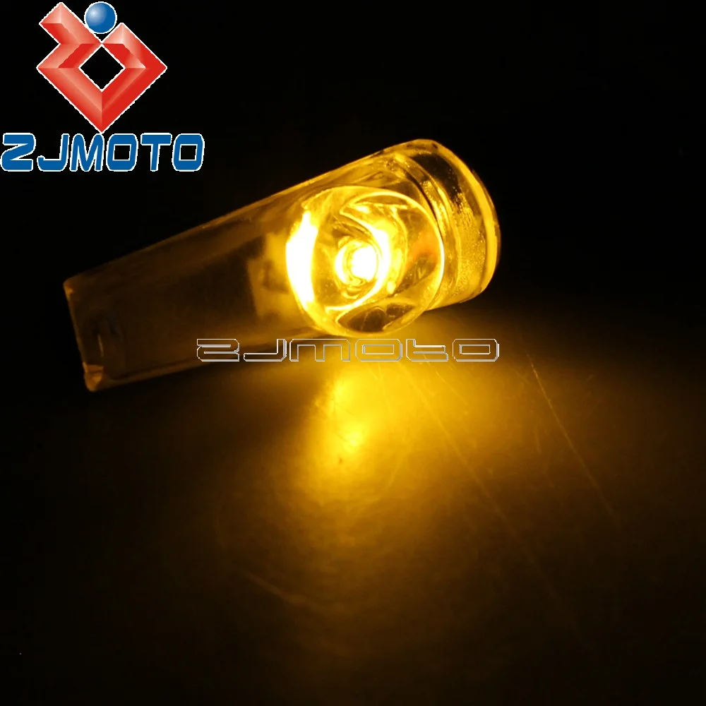 Motorcycle 8mm Amber Light LED Turn Signals For BMW Yamaha Honda Suzuki Kawasaki Custom Blinkers Turn Indicators