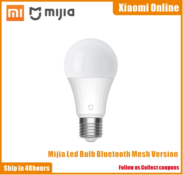 Newest Xiaomi Mi Intelligent Led Bulb Bluetooth Mesh Version Smart Lamp Controlled By Mijia App Voice Adjusted Color Temperature