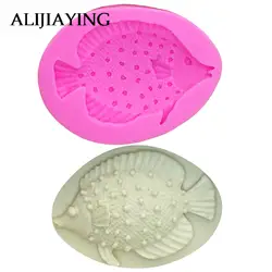 M0521 DIY Silicone Fondant Cake molds 3D Fish Moulds Soap Mold Chocolate Mould For The Baking Tools Cake