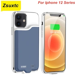 Iphone 12 Mini 12 Pro Max 배터리 케이스 iphone 12 Pro Max 배터리 케이스 용 얇은 스마트 충전기 커버 보조베터리