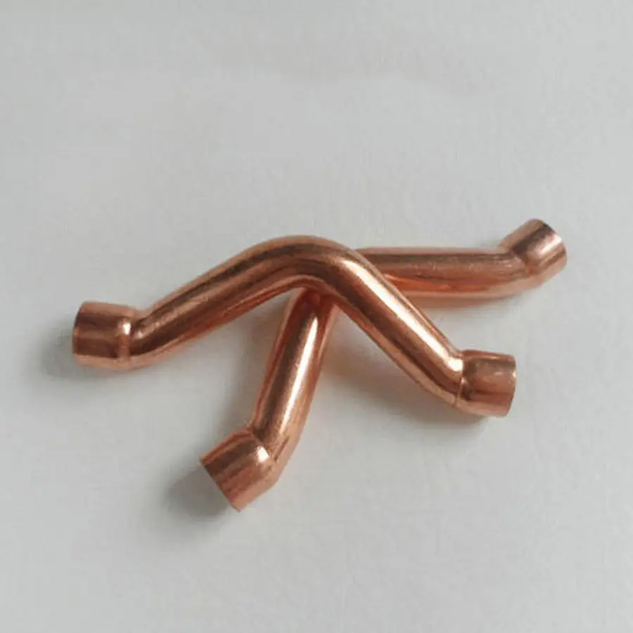 15mm Inner Dia x1mm Thickness Copper Curved Tube Fitting Socket Weld  End Feed Coupler Plumbing Fitting Water Gas Oil