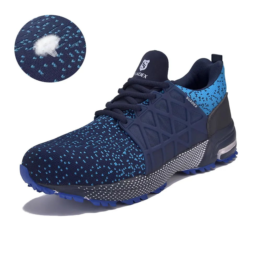 SUADEX-zapatos de seguridad transpirables para hombre y mujer, botas con punta de acero, antigolpes, ligeros, talla Europea 37-48