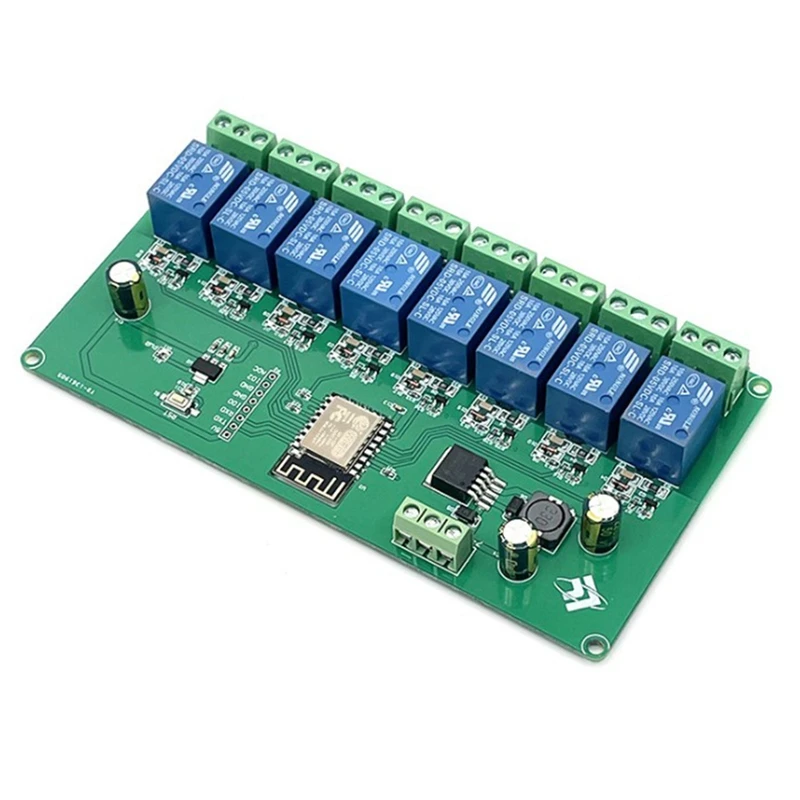 ESP8266 WIFI 8 Channel Relay Module ESP-12F Development Board Power Supply 5V/7-28V Wireless WIFI Module