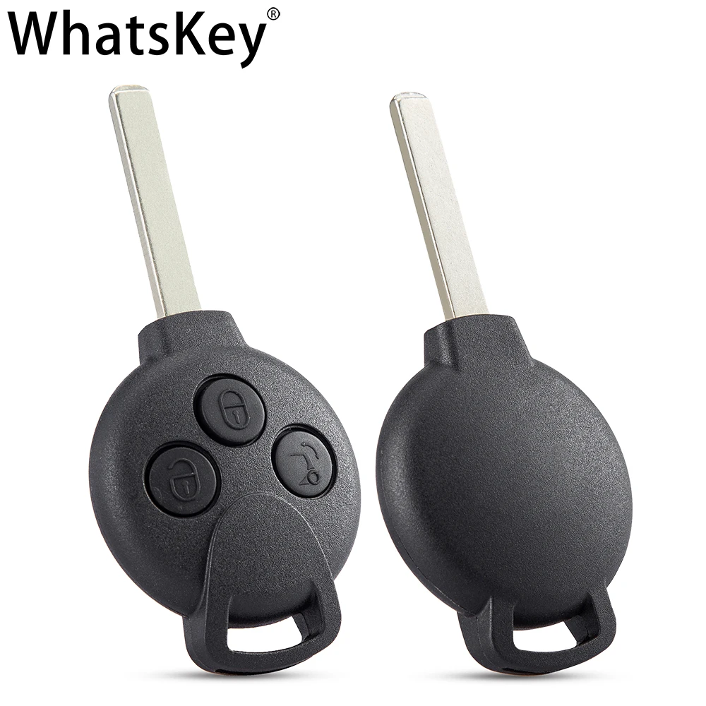 WhatsKey 3/4 Buttons Remote Key Shell Fob Case For Mercedes Benz Smart City Coupe Cabrio Crossblade 451 Fortwo Roadster Forfour