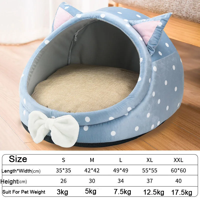 Faltbares Haustierhaus, Welpenhüttenmatte für Hunde, Tiere, Katzen, Kätzchennest, Korb für kleine Hunde, Teddy, Chihuahua-Höhle, Bett, 2022 – Detail 2
