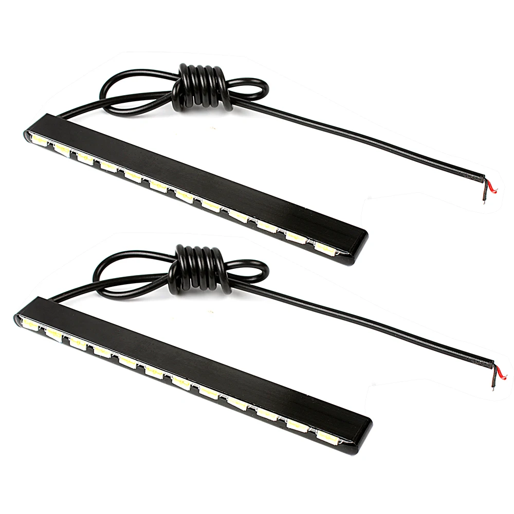 Fog Light Daytime Running Lights Daylight 7030 2pcs Car DRL Car Styling 12 LEDs Led Strip SMD