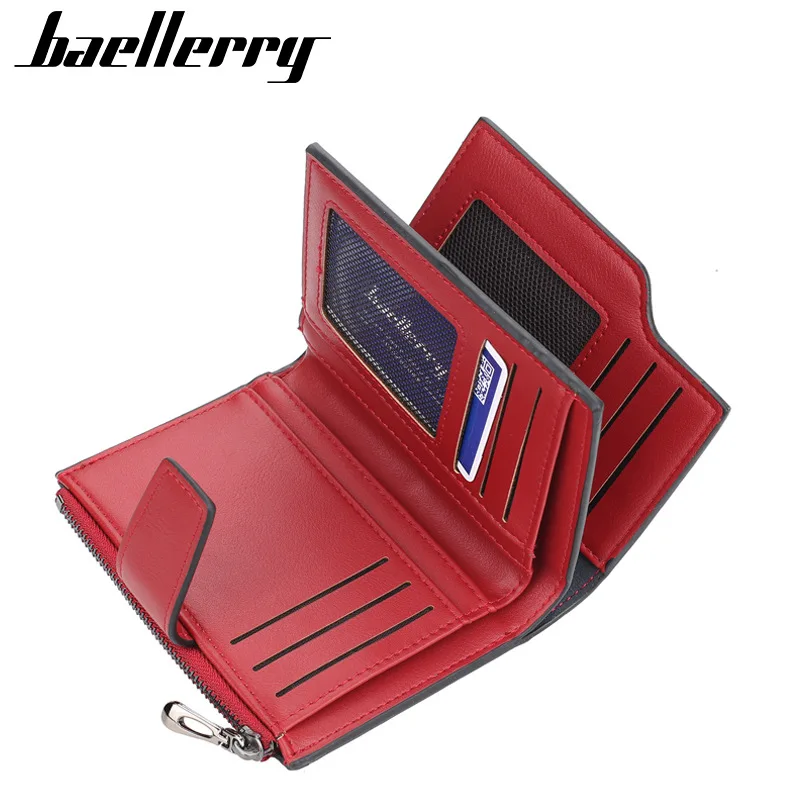 2024 New Women Wallets Name Customized Fashion Short PU Leather Quality Card Holder Classic Female Purse Zipper Wallet For Women