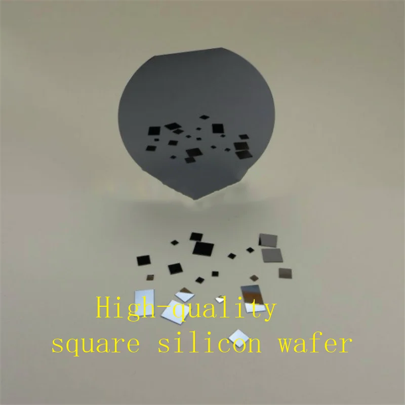 Square high purity single crystal silicon wafer / single-side polished silicon wafer