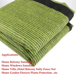 0.6x1/0.9x1m HDPE Anti-UV Sunshade Net Thicken Balcony Safety Fence Sun Shading Net Courtyard Succulent Plant Sun Shade Sail Net