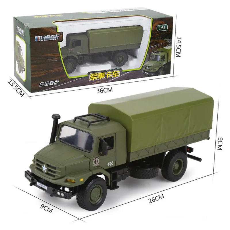 

The original packaging alloy military truck model,1:36 military off-road vehicle toy,high simulation metal truck,free shipping