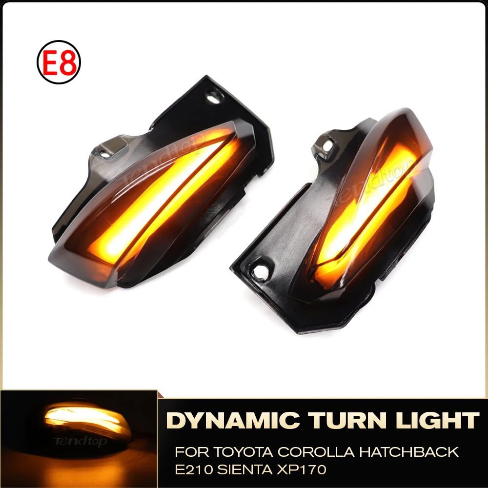 For Toyota Corolla Sport E210 Hatchback 2019 2020 2021 Dynamic LED Flashing Turn Signals Light Rear View Mirror Sequential Lamps