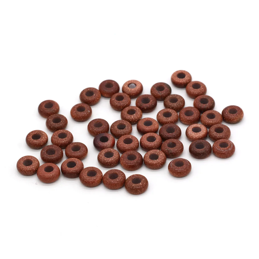 Großhandel 100 Stück Natursteinperlen, großes Loch, Abacus-Form, Agts-Steinperlen für die Herstellung von Schmuck, Halsketten, Loch 4 mm, Größe 5 x 10 mm – Detail 30