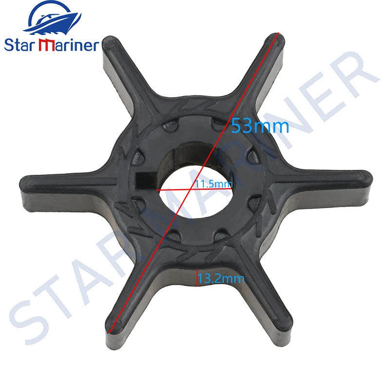 68T-44352 Water Pump Impeller For Yamaha Outboard Motor 4 Stroke 6HP 8HP 9.9HP  68T-44352-00 18-8910 Boat Engine 68T44352