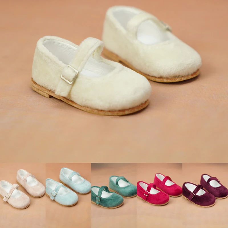 

M1048 children handmade toy 1/3 1/4 uncle Doll Accessories BJD/SD doll shoes Cute plush surface casual shoes 1pair