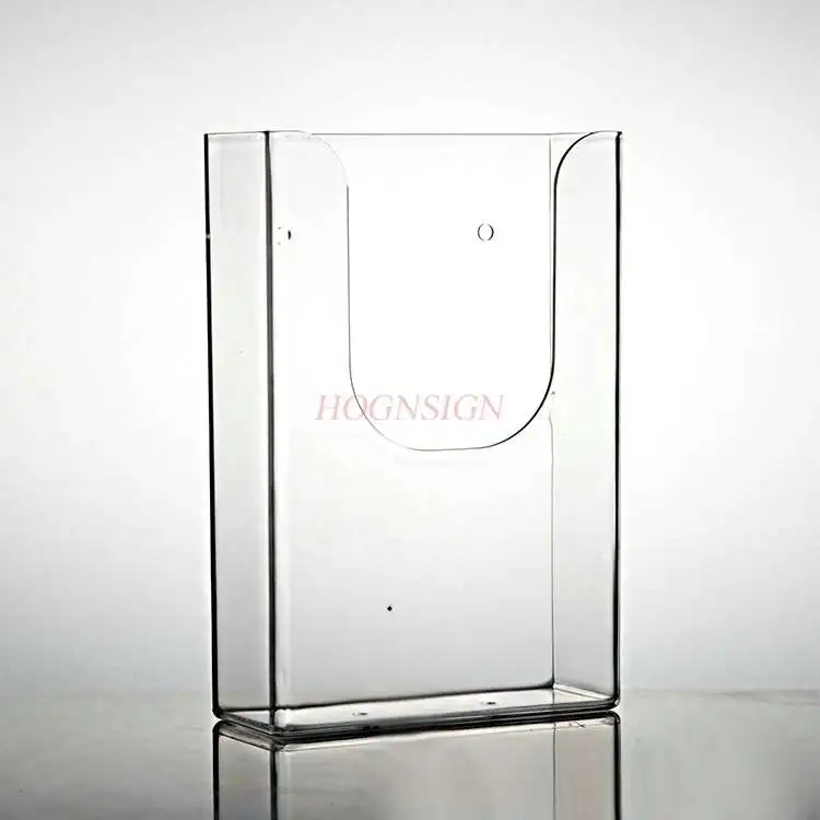 Muur Gemonteerde A6 Single-Vel Rack Acryl Display Rack Muur Gemonteerde Tri-Fold Pagina Rack Kleuring pagina Folder Informatie Rack