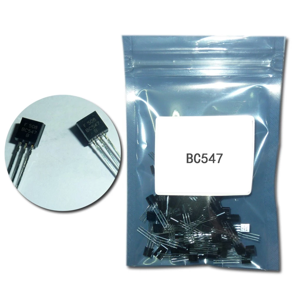 Transistor DIP BC547 TO-92 0.1A 45V NPN BC 100, chip de transistores, 547 unidades por lote