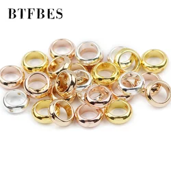 Round Circle Natural Hematite Stone Gold Colour Smooth  Spacers Loose Beads For Jewelry bracelets Making accessories Wholesale