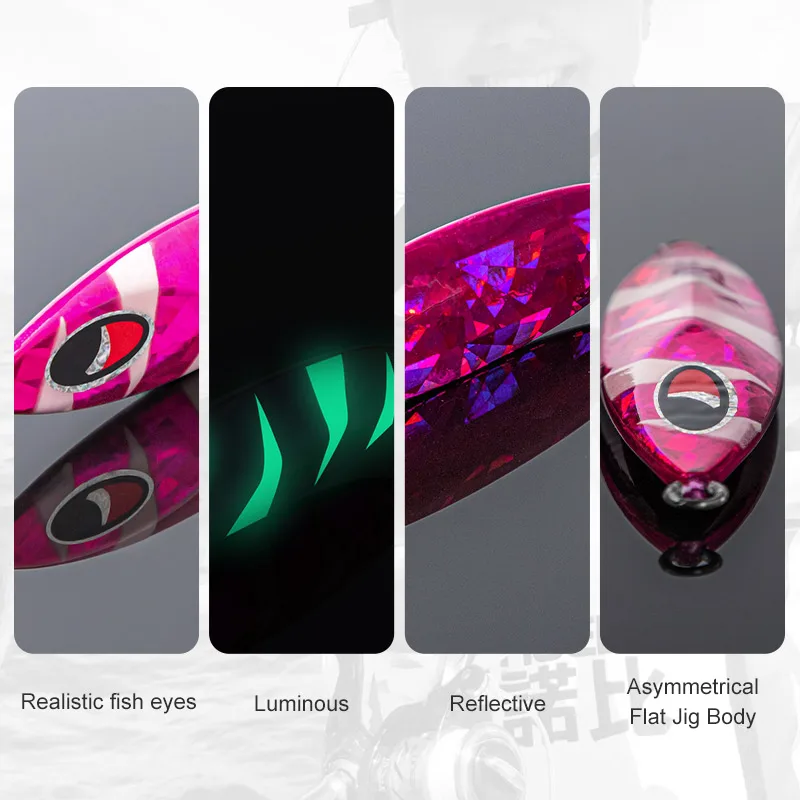 Noeby Slow Jigging Lokt – Jig metálico luminiscente para pesca en mar - imagen 5