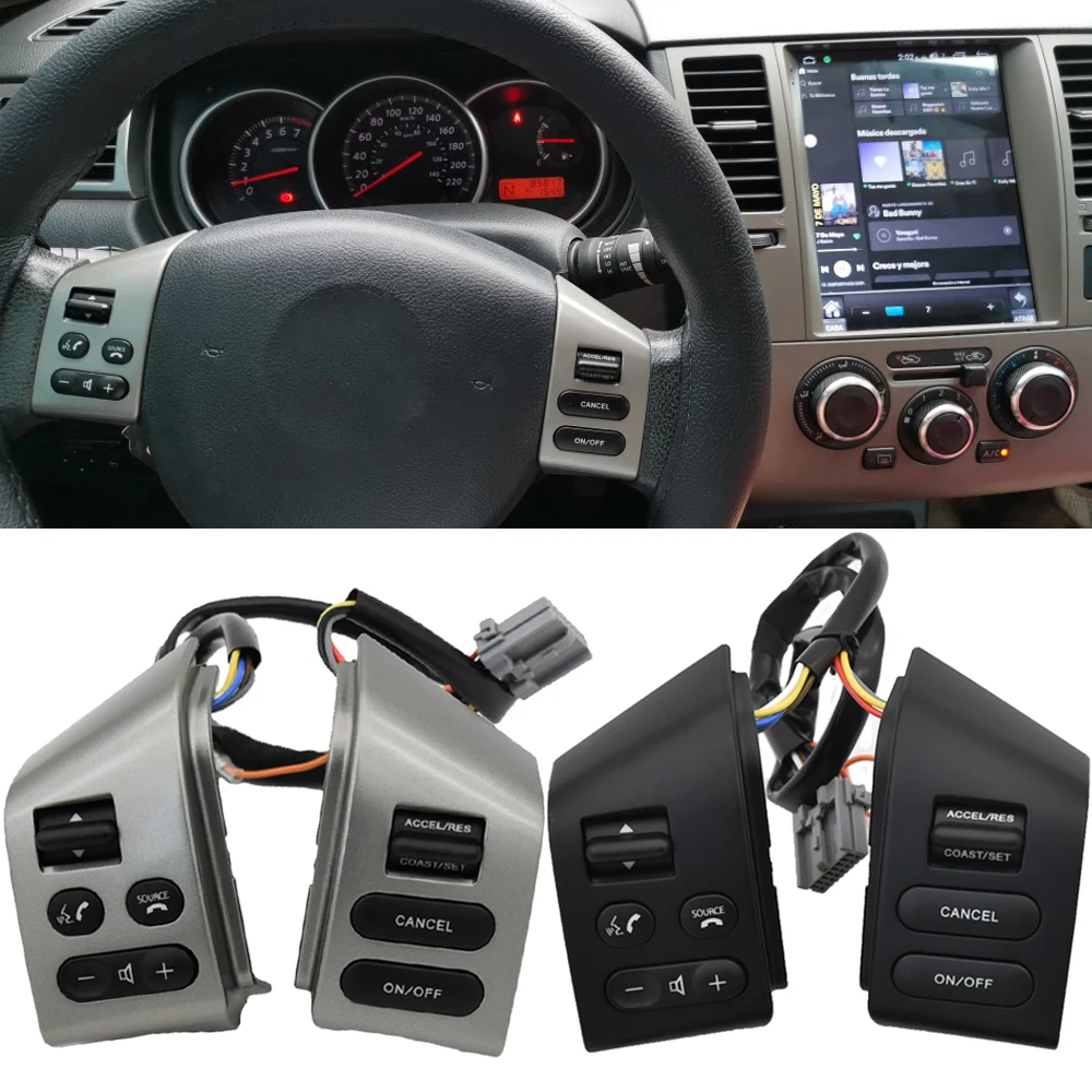 For Nissan tiida LIVINA For Nissan Old Sylphy Volume Phone Button Switch Brandnew Multi-function Steering Wheel Control Button