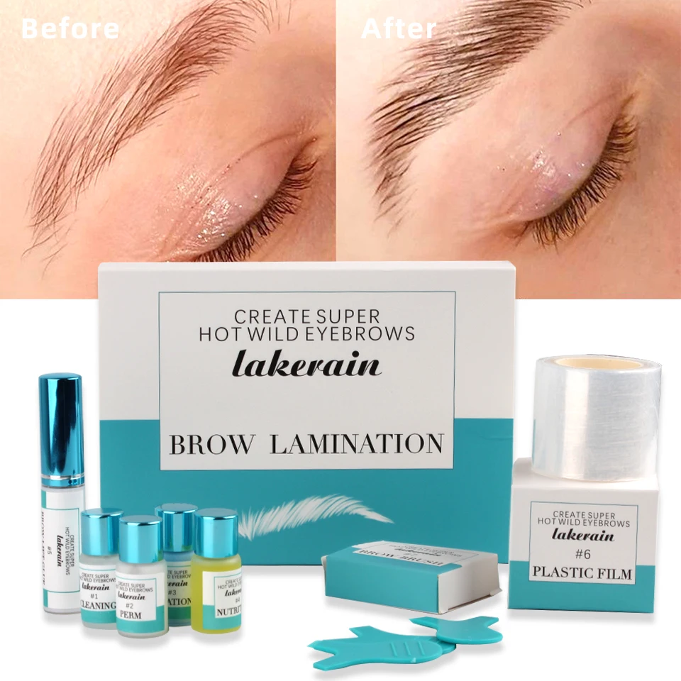 Brow Lamination Kit DIY Eyebrow Styling Safe Perm Eyebrow Set Curling Eye Lash Keratin Perming Lotion For Home Use Eyebrow Lift