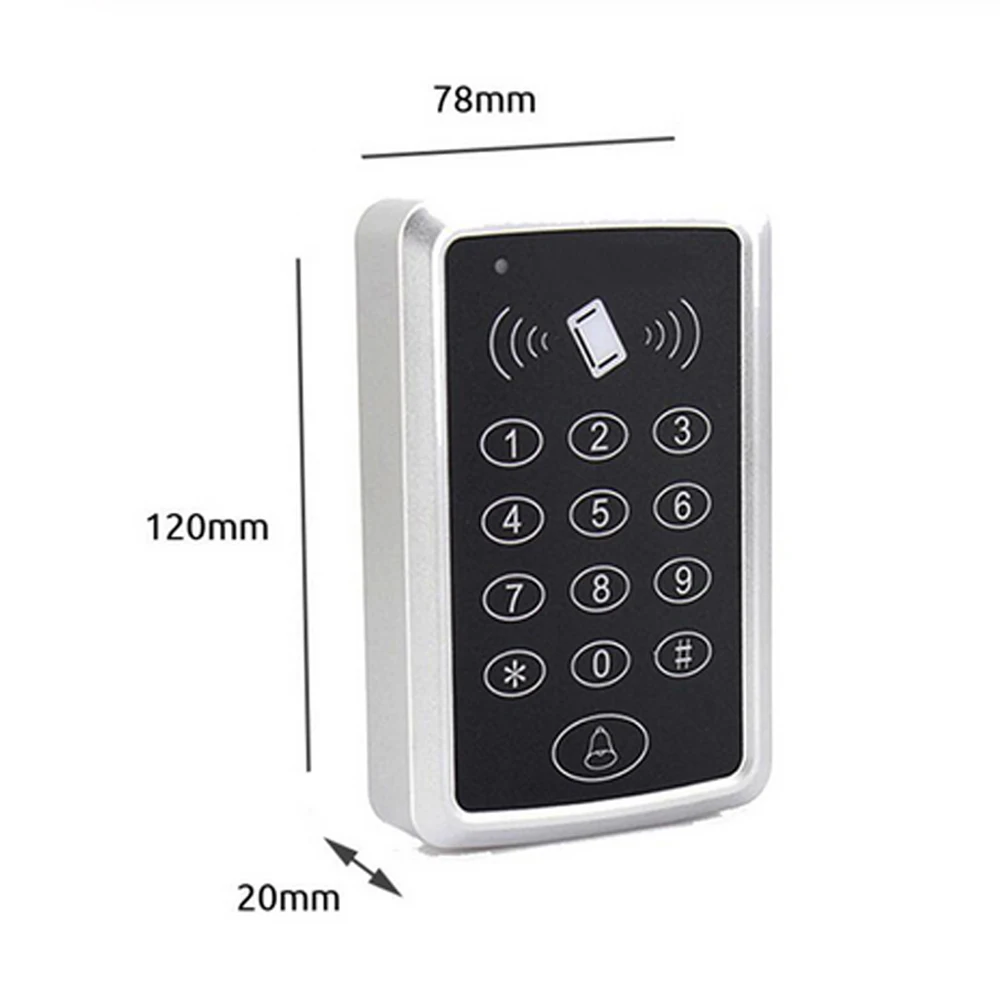 Teclado de Control de acceso RFID, lector de tarjetas EM, sistema de Control de acceso de puerta, abridor de cerradura, teclado, 125KHz