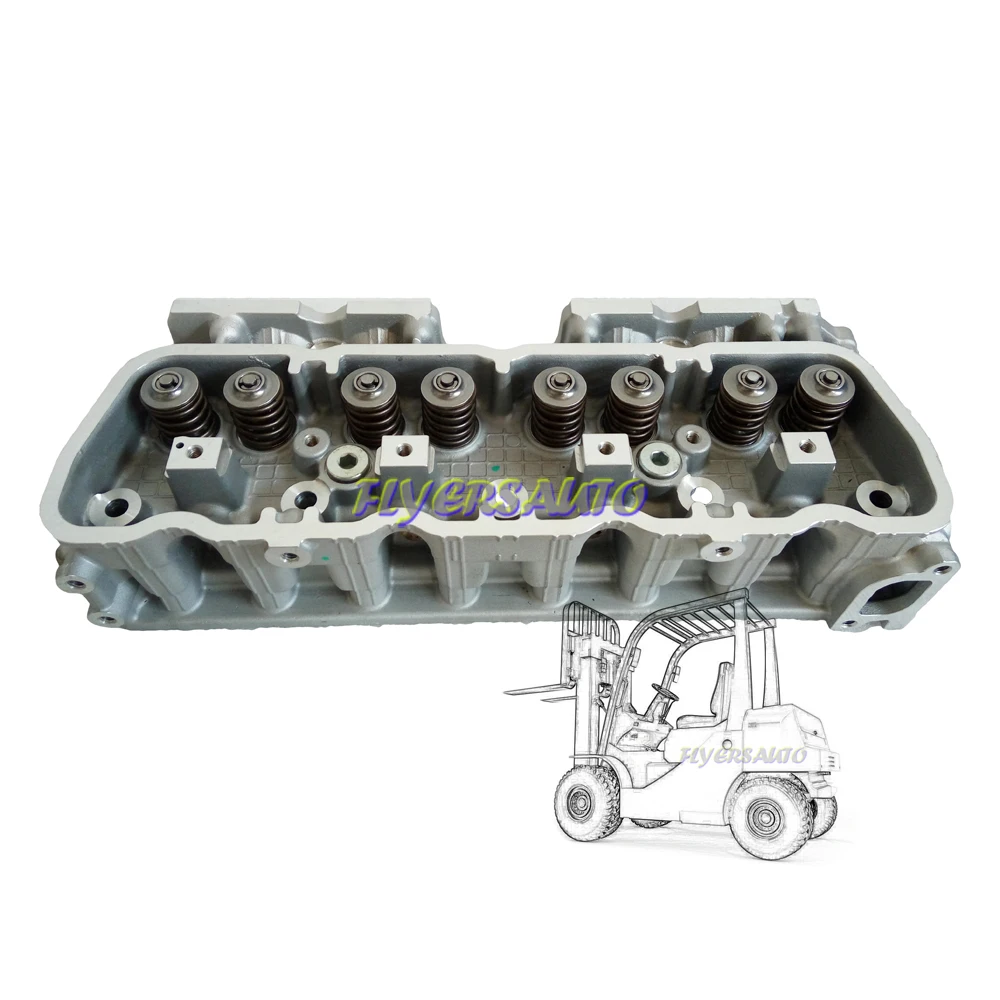 

Cylinder Head 91H20-00310 11040-FY502 For Nissan K15 K21 K25 11040-FY501 With valves & springs HELI HANGCA