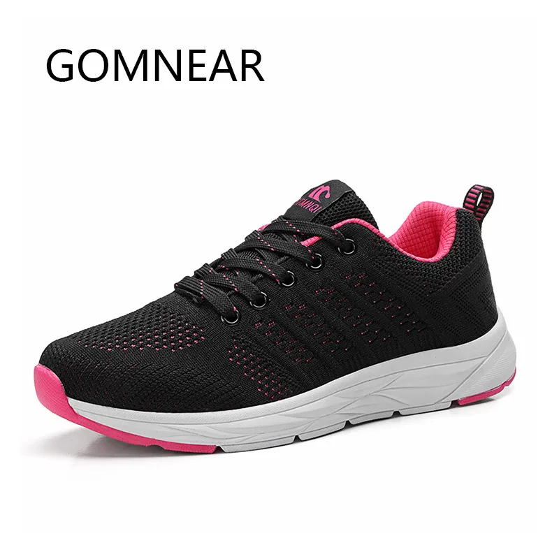 GOMNEAR Summer Breathable Walking Shoes Women Casual Shoes Trainers Running Sport Shoes Outdoor Footwear Tenis Ladies Sneakers