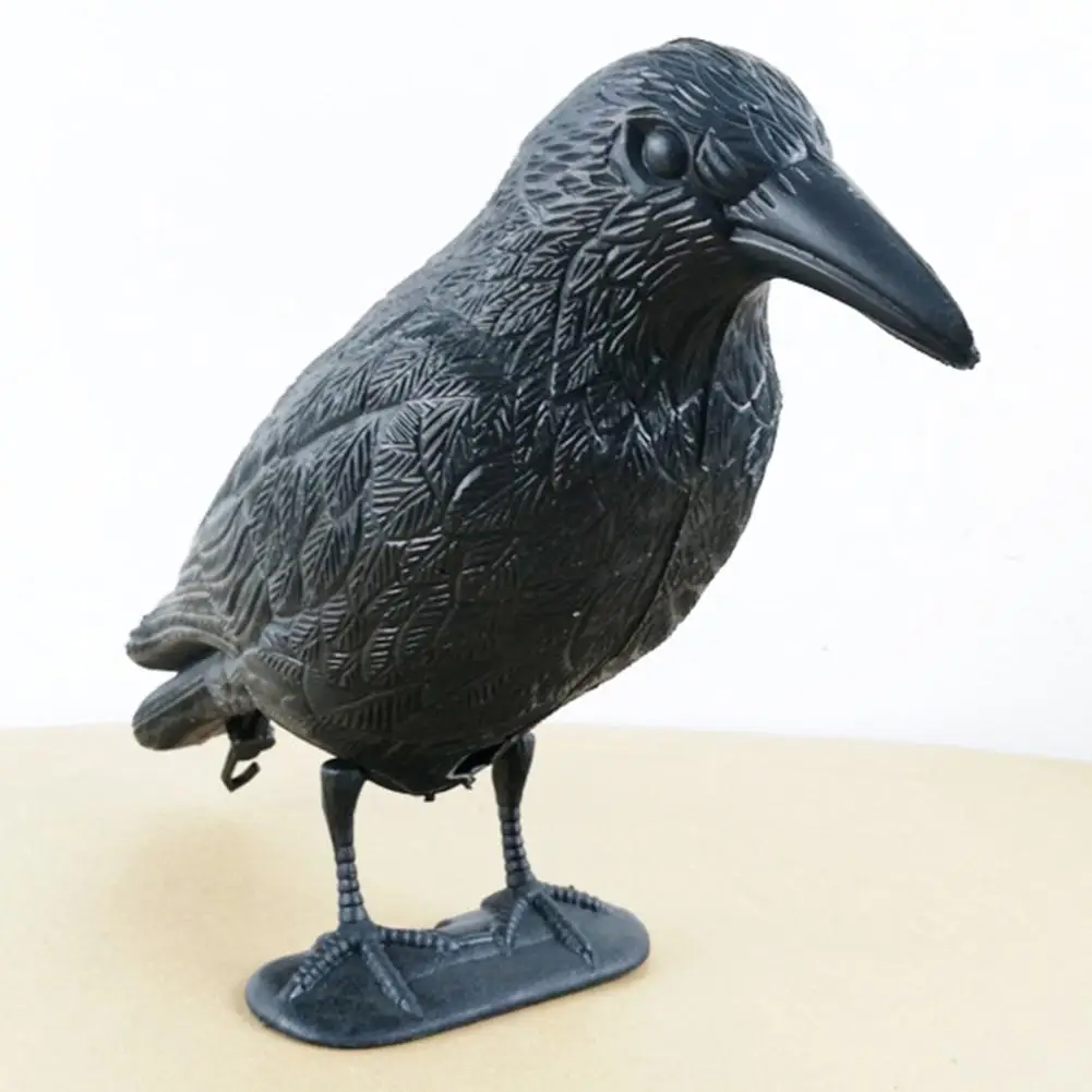 HOT SALES！！！Plastic Simulated Crow Decoy Garden Bird Scarer Mice Pest Control Deterrent Wholesale Dropshipping