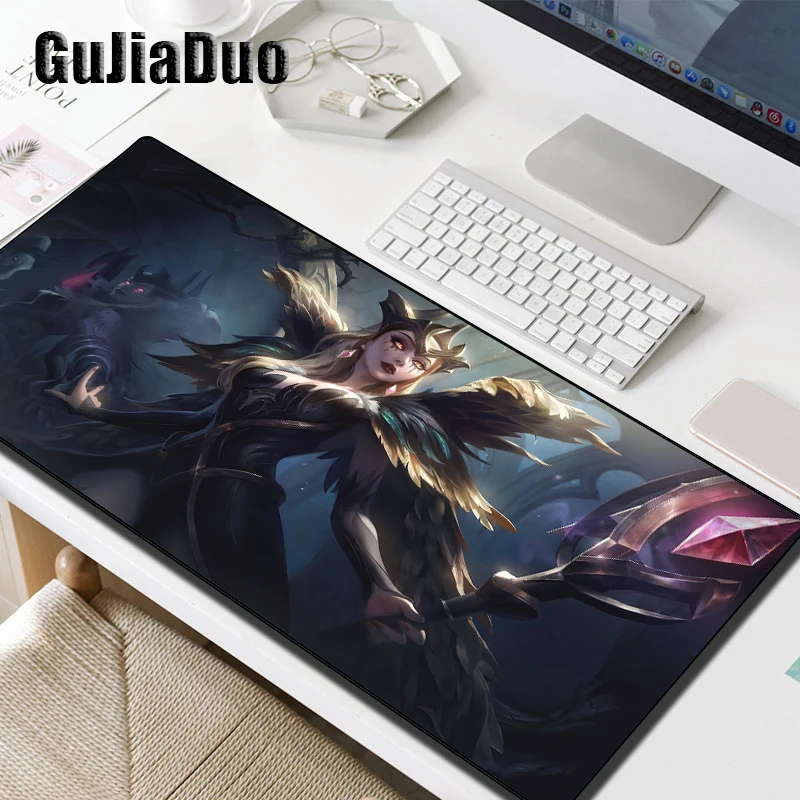 League of Legends LeBlanc Mauspad Gamer Computer Pc Schreibtisch Matte Große Anime Mauspad Gaming Zimmer Zubehör Comics Tabelle Pad teppich