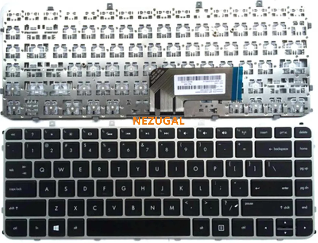 US keyboard For HP envy4 1008 1128 1000 1247 1005 envy 6 1015 1214TX laptop keyboard black frame silver frame