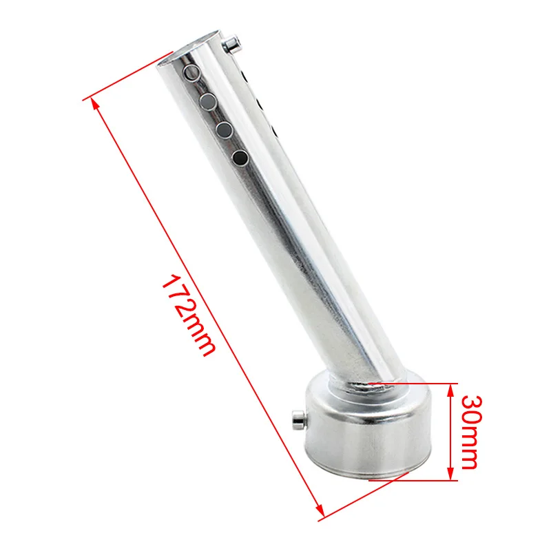 For Nuoxintr Motorcycle Exhaust Muffler Adjustable DB Killer Silencer Noise Sound Eliminator Universal Chrome 48mm