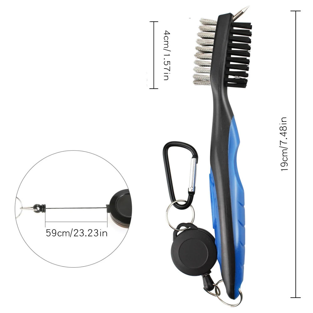 Golf Club Brush Golf Groove Cleaning Brush 2 Sided Golf Putter Wedge Ball Groove Cleaner Kit Cleaning Tool Gof Accessories