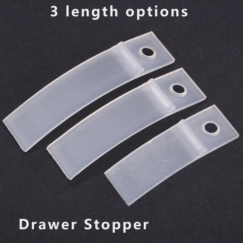 50 60 70 MM White Plastic Drawer Stopper Plate