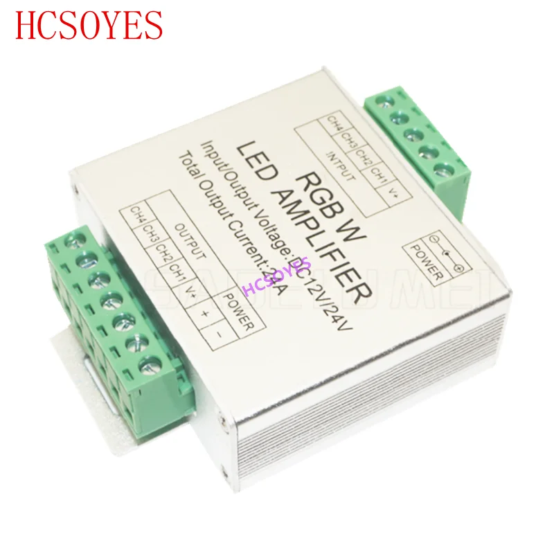 Led Rgbw/Rgb Versterker DC12 - 24V 24A 4 Kanaals Output Rgbw/Rgb Led Strip Power Repeater console Controller