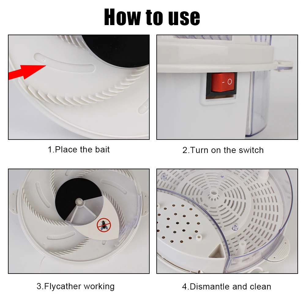 Fly Trap Pest Reject Control Repeller USB Indoor Outdoor Automatic Flycatcher Electric Pest Killer Insect Pest Catcher