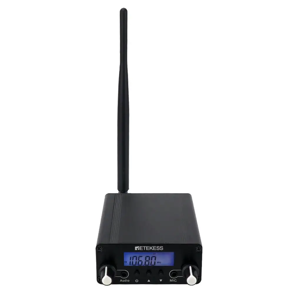 Retekess TR508 Wireless FM Broadcast Transmitter Radio Station+10pcs V112 FM Receiver for Drive-in Church Meeting Translation