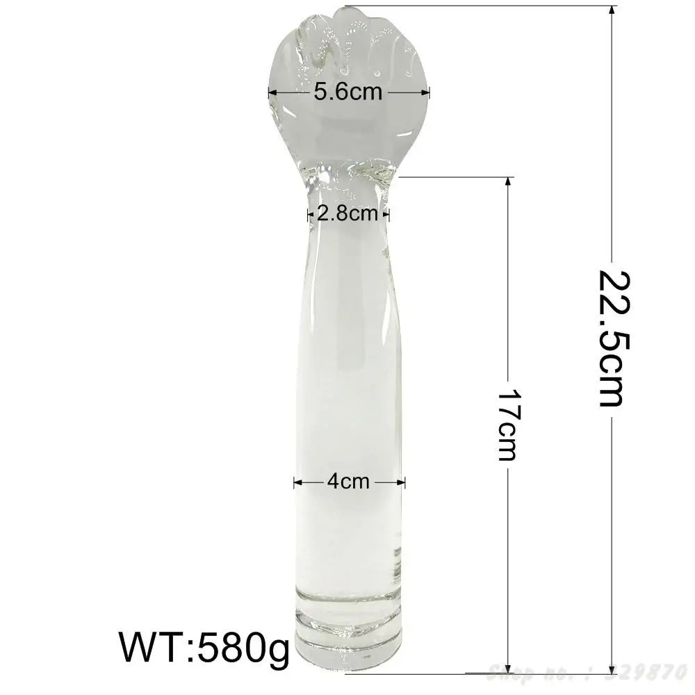 Huge glass dildo max dia 56mm fisting glass sex toys big dildo, Crystal fist dildo for woman large consolador masculino.