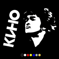 CK2106# Viktor Tsoi (Movies) funny car sticker vinyl decal white/black car auto stickers for car bumper window car decor